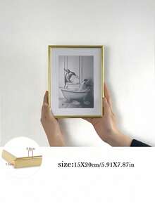 1pc Modern Gold Black Photo Frame Aluminium Picture Frames Thin 30x40cm 21x30cm 15x20cm For Living Room Home Decoration Interior - Multicolor - View 11