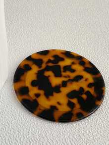 Cirelle 1個/5個裝 時尚復古醋酸纖維幾何便攜小圓鏡，日常補妝設計感化妝鏡 - 彩色 - 查看 8