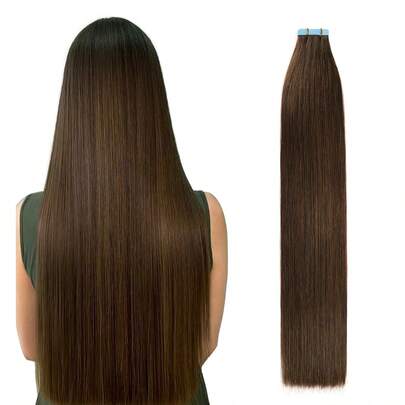 Przedłużki włosów na taśmie 100% Remy Human Hair, 12-24 cali, proste, bezszwowe, z osnową, 50 g/opakowanie, przedłużanie włosów na taśmie, przedłużanie włosów na taśmie