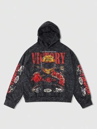 Street Life Men's Casual Hoodie, Super Cool Eyeball Print, Matiere Desires Hoodie, Player Explosion, Can Be Worn Daily