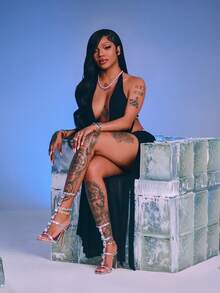 SHEIN ICON Women's Long Sheer Leg Sexy Black Party Dress, Sexy Plunging Neck Backless Mesh Dress, Autumn/Winter - Black - View 3