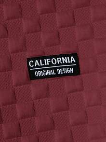 HIMLAND Men Letter Patched Detail Sweatshirt, For Fall, Long Sleeve Top