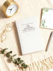 The Gratitude Journal : 5 Minute Journal - Record Five Minutes A Day For More Affirmation & Reflection,Optimism,Positivity,Happiness,A Simple Undated Hardcover Five Minute Guide Daily - 米色 - 查看 2