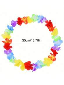 5/10/20/30/40/50件装，夏威夷花环项链，热带夏威夷花卉主题派对礼品，头饰，节日婚礼，海滩生日装饰，派对用品，花环，头饰，节日婚礼，海滩生日装饰，圣诞节 - 顏色 - 查看 11