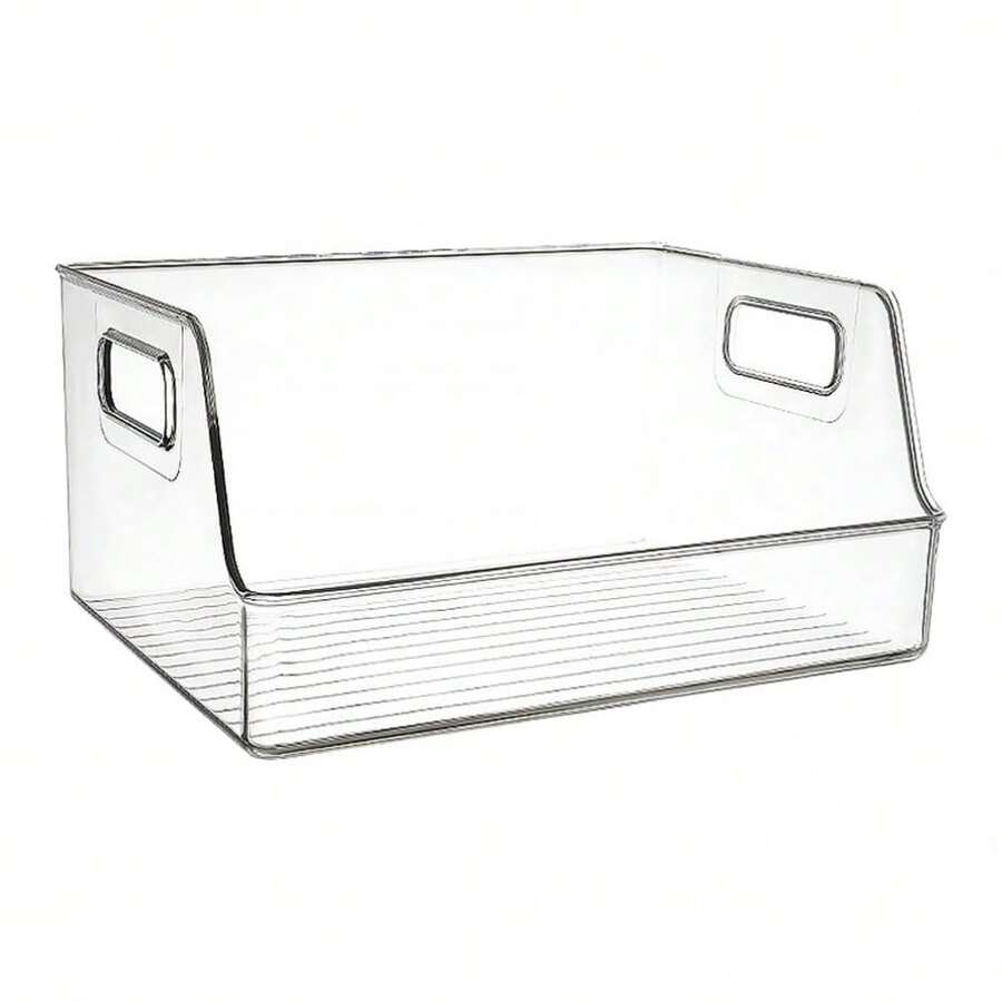 Clear Book Storage Bins For Organizing Books And Supplies Transparent Standard For Classroom And Home Shelf Organization - Single Piece - View 1