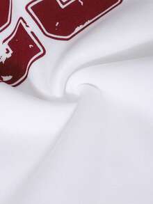 Sparklyn 2pcs/Set Teenage Girls' Sporty Casual Outfit, Colorblock Round Neck Long Sleeve Letter Print Sweatshirt And Wide Leg Pants