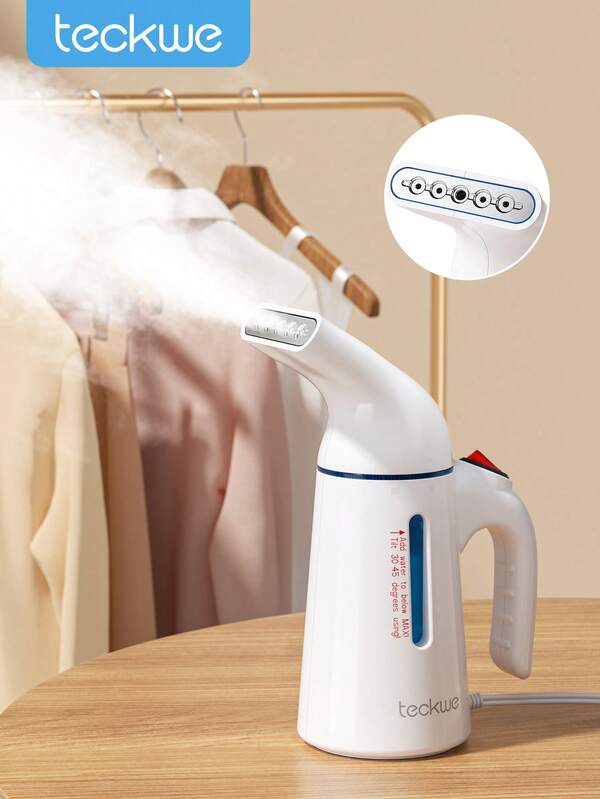 Teckwe Steamer For Clothes,Steamer,Handheld Clothing Steamer For Garment 30 Minutes,Fabric Wrinkle Remover Steam Iron For Home,Office And Travel