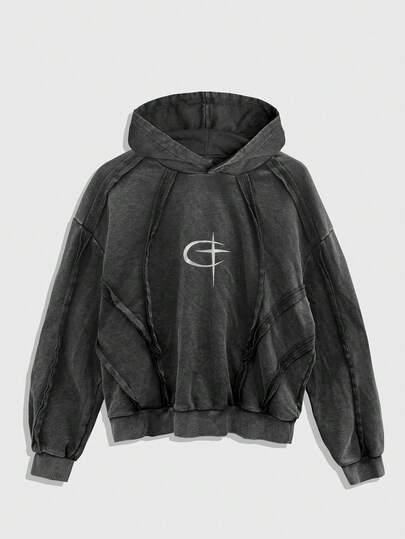 Street Life Herren Grafik Muster Lässig Pullover Hoodie