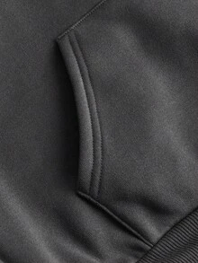 Girlism 少女休闲字母图案口袋连帽衫和喇叭裤套装，秋季 - 彩色 - 查看 5