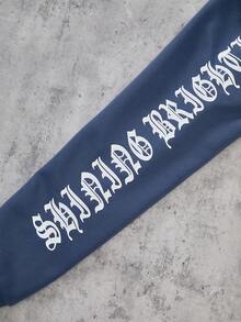 PAVTROS Tween Boy Minimalist Graphic Print Sweatshirt - Dusty Blue - View 6