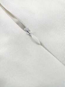 INAWLY Women Casual Minimalist Sexy Romantic Bandeau Top - White - View 4