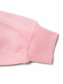 GlowEve Sudadera con capucha casual de mujer con cordón y adorno floral, otoño/invierno - Rosa - Ver 4