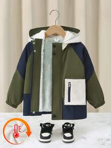 Boys' Warm Long Sleeve Windproof Coats, Autumn/Winter