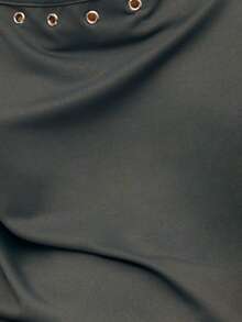 Nöista Strappy Top With Eyelet Detailing Along The Neckline - Dark Grey - View 7