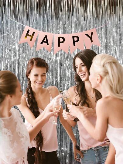 1PC Matte Sage Silver Tassel Background Decoration For Wedding Parties. Sage Silver Background Tassel Curtains. Sage Silver Tassel Background Decoration For Party Decoration. Suitable For Silver Theme Wedding Birthday Parties