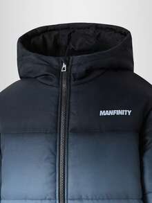 1pc Gradient Color Digital Print Hooded Sweatshirt For Tween Boys Soft Fabric, Fashionable Fit, Versatile Color, Suitable For Autumn/Winter, Outdoor, School, Various Occasions