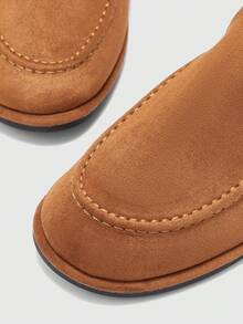 CUCCOO BIZCHIC New French British Style Low Heel Loafer Flat Casual Women Shoes - Brown - View 7