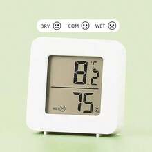 4 件装数字温湿度计，[快速刷新][大尺寸舒适指示器] 家用必备房间温湿度监测仪，配备高精度传感器，适用于卧室、婴儿房、温室