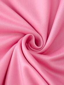 少女可爱甜甜圈印花粉色长袖和裤子睡衣套装 - 粉色 - 查看 6