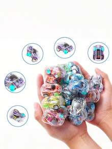 5/10/20 piezas Coche de juguete pequeño con efecto de retroceso para niños, coche de plástico creativo y personalizado, mini coche de aleación de simulación con deslizamiento, coches, juguetes para niños, mini coche, vuelta al colegio, estilo aleatorio - Multicolor - Ver 9