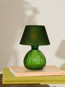 Cirelle 1 peça de suporte de vela de vidro europeu de luxo, cor verde, formato de lâmpada, decoração de casa rosa estilo Ins, peça central de mesa de jantar, acessório para fotografia de casamento, decoração romântica de artesanato em vidro - Multicolorido - Ver 2