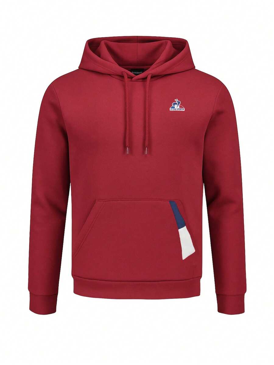 Le Coq Sportif Men's Pullover Hoodies Red - Burgundy - View 1
