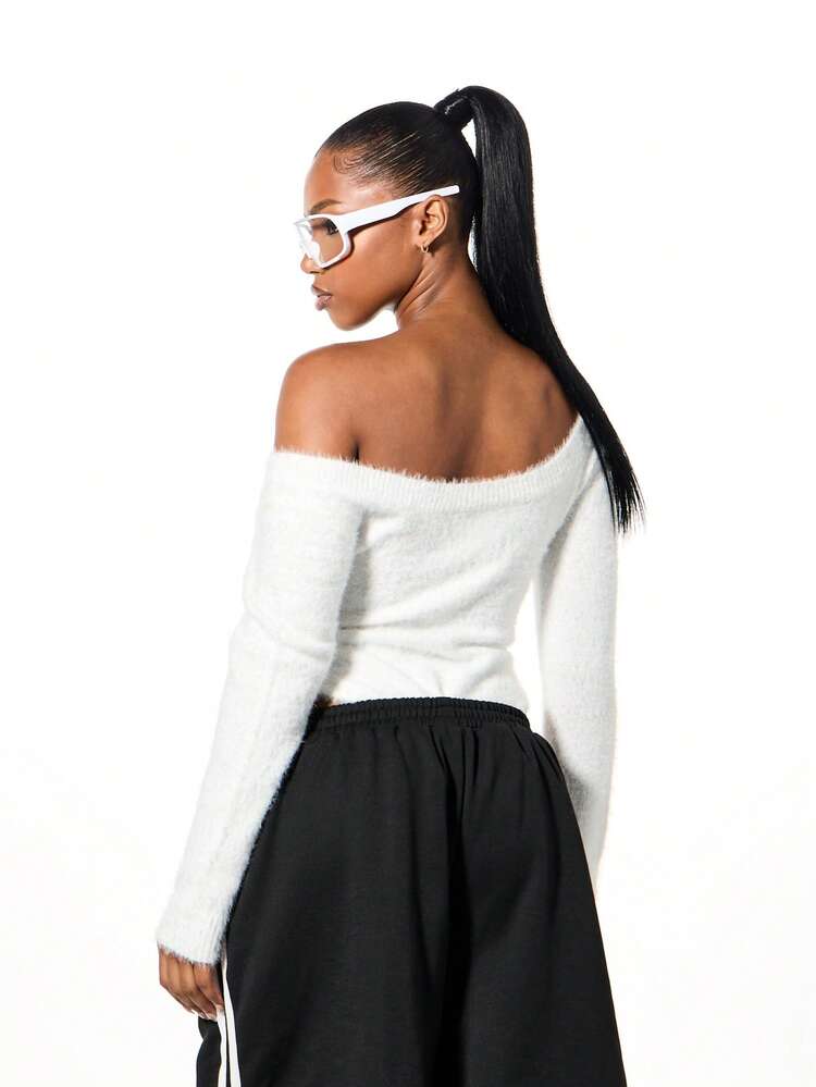 SUMWON WOMEN Body in morbida maglia con scollo a barchetta