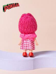 2pcs/4pcs/6pcs Random Cute Plush Doll Keychains - Confused Doll, Clown Doll Ornaments For Phone/Bag