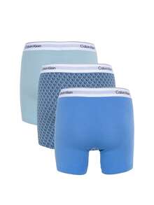 Calvin Klein 3 Pack Men's Boxer Briefs - Blue - View 2