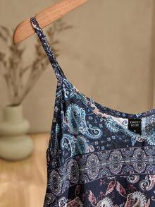 Rusticease Top sin mangas de estilo bohemio versátil para mujer, verano - Multicolor - Ver 3