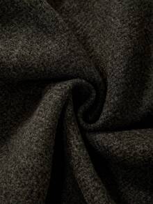 Glamine Charm Autumn/Winter Turndown Collar Button Design Long Sleeve Short Blazer - Brown - View 8