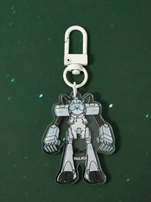 Rick and Morty X SHEIN Fashionable Cartoon Robot Acrylic Keychain