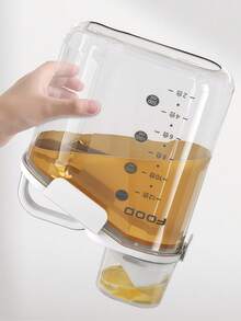 Airtight Grain Storage Container Kitchen Canister With Locking Lid For Rice, Pasta & Dry Pantry Organization (Single-Piece Clear Design) - Multicolor - View 6