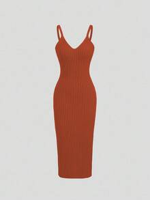 Sweetra Bộ 2 áo len dệt kim ấm áp thường ngày cho nữ và chân váy dài, áo crop top tay dài cổ cao dáng rộng và chân váy, thời trang Thu/Đông - trái cam - Xem 4