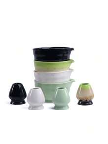 485ml Ceramic Matcha Bowl And Chasen Lid Set, Easy To Clean, Home Matcha Tools, Kungfu Drinkware Tea Accessories.