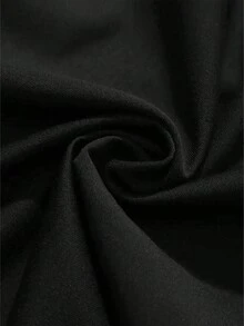 Manfinity Dauomo 男士休闲字母印花运动裤，秋冬 - 黑色 - 查看 4