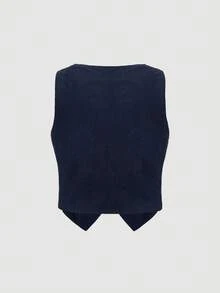 SHEIN MOD Plus Size Lightweight Jackets,Halloween,Fall / Winter Clothes For Women - Navy Blue - View 2