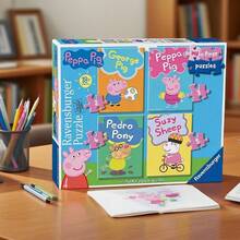 Ravensburger Peppa Pig My First Puzzles 2, 3, 4 & 5 Piece Jigsaw Puzzle Age 18 Years+ 6960 - Multicolor - View 12