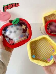 Cartoon Star Toy Organizer Bag - Dust-Proof Display Carrier For Dolls, And Badges - Multicolor - View 1