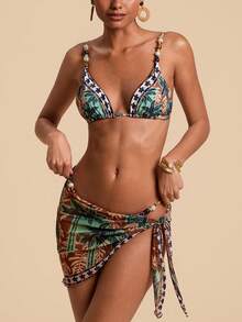 Travachic Bộ bikini in họa tiết toàn thân đính cườm và chân váy đồng bộ, bộ bikini và chân váy, đồ bơi đi biển, bãi biển, trang phục đi biển cho nữ, bộ đồ đi biển, trang phục đi biển cho nữ, thời trang đi biển, thời trang đi biển nữ, màu đen, bãi biển, trang phục đi biển, thường ngày, kỳ nghỉ, trang phục kỳ nghỉ cho nữ, kỳ nghỉ, trang phục nghỉ hè, trang phục nghỉ lễ cho nữ, kỳ nghỉ, trang phục nghỉ lễ cho nữ, thanh lịch, đi chơi, tiệc tùng, bãi biển, trang phục đi biển cho nữ, chân váy đi biển, bộ đồ đi biển, trang phục đi biển, trang phục đi biển cho nữ, mùa hè, quần áo mùa hè, trang phục nghỉ lễ mùa hè, hoa, họa tiết đồ họa, lễ hội Carnival, lễ hội, từ xuân đến hè, trang phục Bohemian, trang phục Ibiza, phong cách phương Tây - Nhiều màu - Xem 1