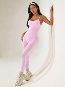 Sovereign Charm 女式露背吊带连体裤 - 粉色 - 查看 5