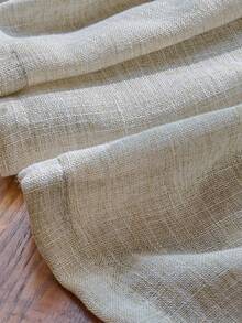 1/2 Rèm cửa sổ Bohemian, Rèm cửa sổ bằng vải lanh mờ đục và trong suốt, Thích hợp cho phòng ngủ, phòng ăn hoặc rèm cửa sổ nhà bếp, Rèm trang trí ngăn cửa sổ hình vòm, Trang trí mùa thu, Trang trí mùa thu, Trang trí phòng - Màu cát - Xem 11