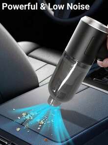 1 件车载家用吸尘器，便携式大功率无绳干湿两用吸尘器，迷你无线手持式家用除尘器，适用于家庭和汽车，吸力强劲，可充电