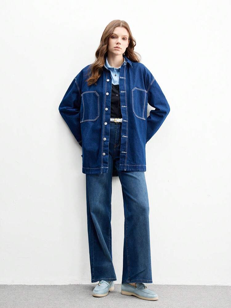 CUCCOO BIZCHIC Women's Fashion Sky Blue Suede Comfortable Casual Loafers, Suitable For Commuting, Outdoor, Shopping, Work, Daily Wear For Christmas Spring Shoes