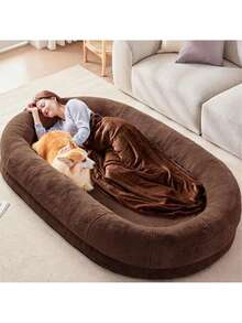 Human Dog Kennel Winter Warm Removable Washable Large Sponge Mat Human Sleeping Pad Pet Supplies