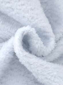 2pcs Fox Embroidery Fleece Thickened Casual Sleepwear Set, Long Sleeve Top And Pants, Suitable For Toddler Boys In Autumn/Winter Toddler Sets Baby Pajama Sets Cozy Pixies Baby Boys Set Baby Boy Winter Sets Baby Pj Set - Light Grey - View 5