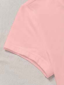 Sparklyn Áo thun họa tiết kính Kpop dễ thương thường ngày cho bé gái tuổi teen - Áo thun họa tiết đáng yêu có kính, Áo thun cổ tròn tay ngắn màu hồng mùa hè, Phù hợp cho bé gái, Thường ngày, Thoải mái và thời trang để mặc hàng ngày, Quần áo màu hồng phong cách thường ngày dễ thương, Phù hợp cho trẻ mới biết đi và trẻ em (Cha mẹ yêu thích sự dễ chăm sóc), Quần áo trẻ em năng động, Áo thun họa tiết rực rỡ - Hồng - Xem 3