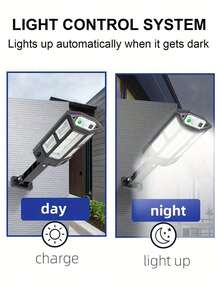 1个/2个/4个装超亮43颗LED太阳能壁灯，IP65防水，带运动传感器，3种照明模式，适用于户外花园、街道、庭院照明，也适用于街道、露台、庭院、车库等场所。