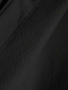 Manfinity Homme 男士标语印花长袖夹克，无帽，适合秋冬季节，街头风，字母印花纽扣夹克 - 黑色 - 查看 4