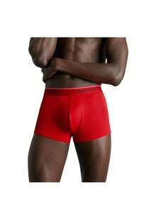 Calvin Klein 3pcs/Pack Men's Versatile Simple Letter Waistband Sports Briefs - Black, Convoy, Red Gala - View 3